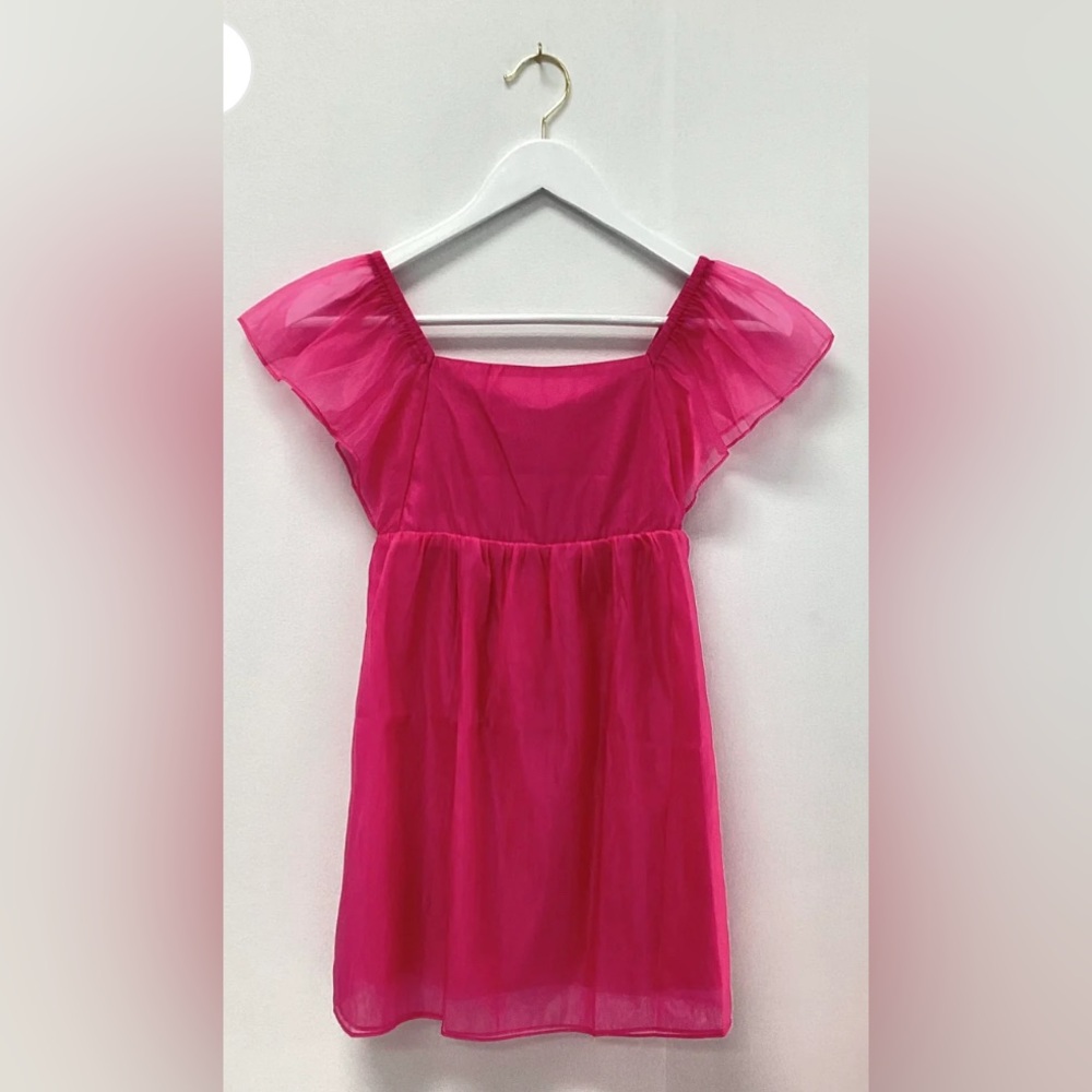 Chic Pink Sheer Dress